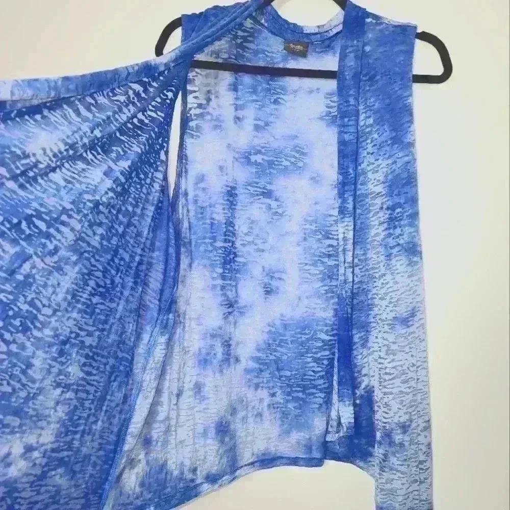 🚨LAST CHANCE🚨 Chico’s Tie-Dye Print Ruana Wrap size L/XL - Picture 4 of 6
